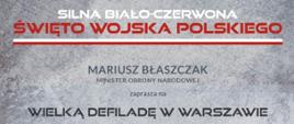 INFORMACJA DOWÓDZTWA GENERALNEGO RODZAJÓW SIŁ ZBROJNYCH DOT. RUCHU POJAZDÓW I STATKÓW POWIETRZNYCH W ZWIĄZKU Z PRZYGOTOWANIAMI DO WIELKIEJ DEFILADY W DNIU ŚWIĘTA WOJSKA POLSKIEGO