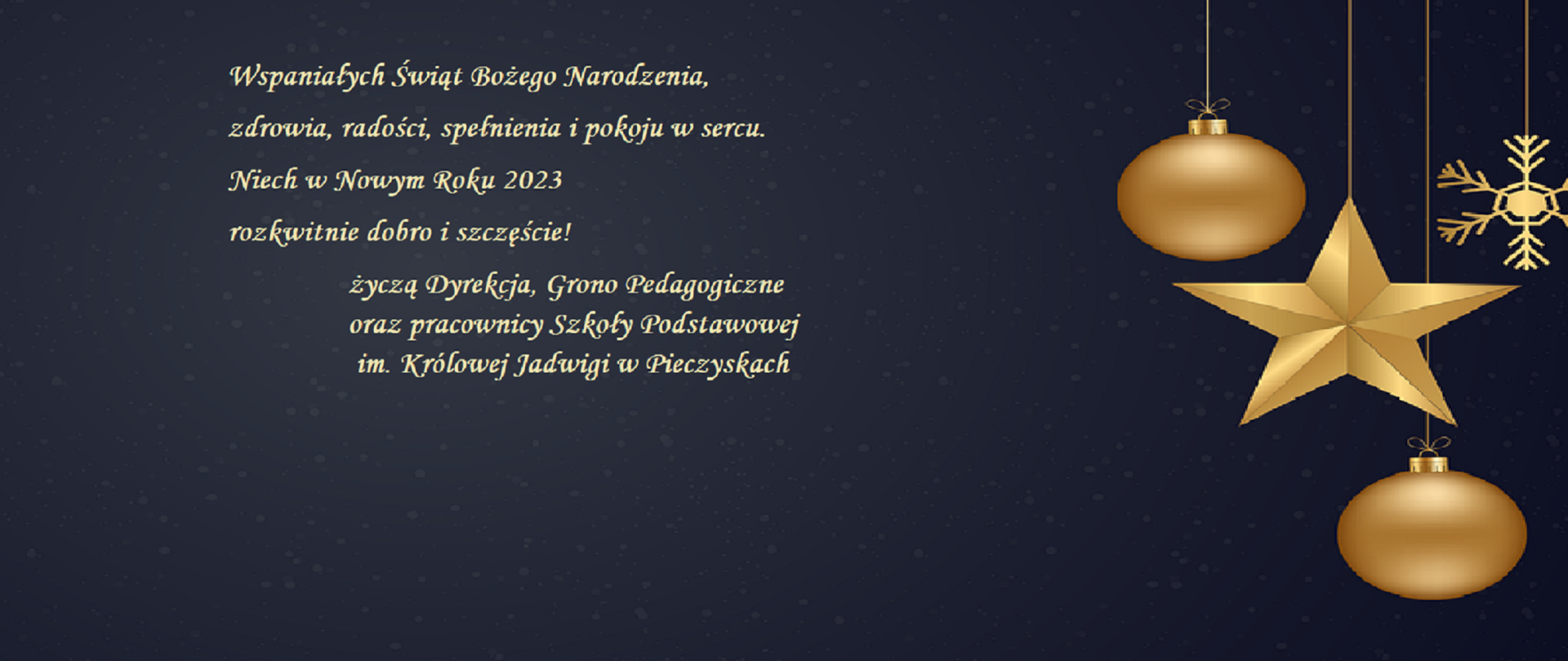 kartka świąteczna z życzeniami
