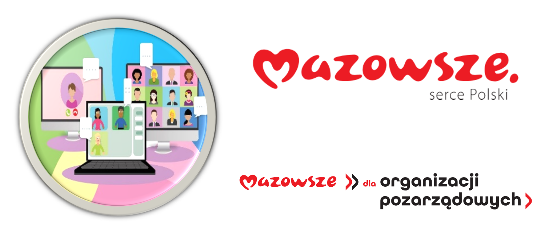 grafika z logotypami marki Mazowsze