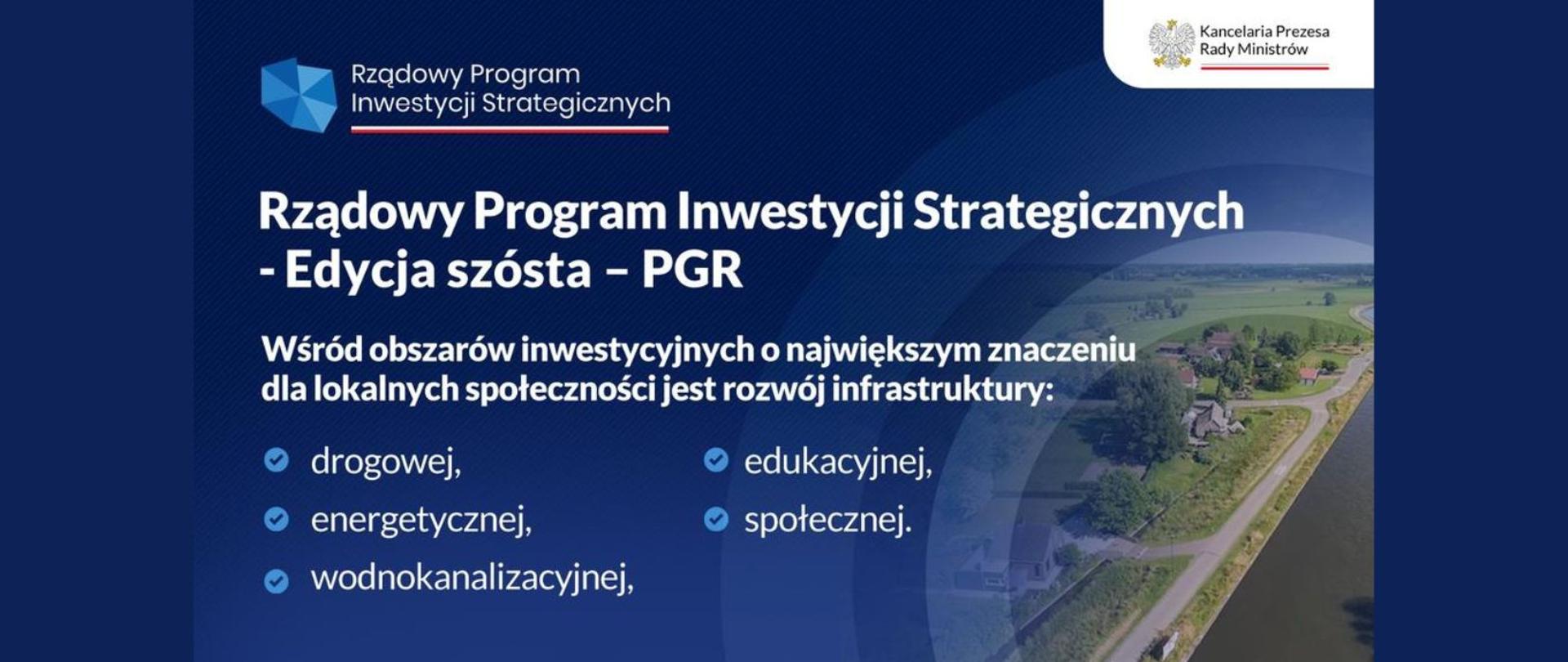 Baner Rządowego Programu Inwestycji Strategicznych