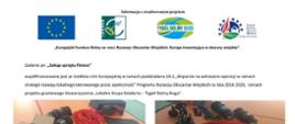 ,,Europejski Fundusz Rolny na rzecz Rozwoju Obszarów Wiejskich: Europa inwestująca w obszary wiejskie''.
Zadanie pn. ,,Zakup sprzętu fitness''
współfinansowane jest ze środków Unii Europejskiej w ramach poddziałania 19.2 ,,Wsparcie na wdrażanie operacji w ramach strategii rozwoju lokalnego kierowanego przez społeczność'' Programu Rozwoju Obszarów Wiejskich na lata 2014-2020, ramach projektu grantowego Stowarzyszenia ,,Lokalna Grupa Działania -Tygiel Doliny Bugu''.