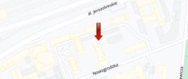 mapa nocnej pomocy stomatologicznej w Warszawie na ulicy Nowogrodzkiej 76