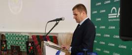 Przy głosie kierownik hajnowskiego biura ARiMR