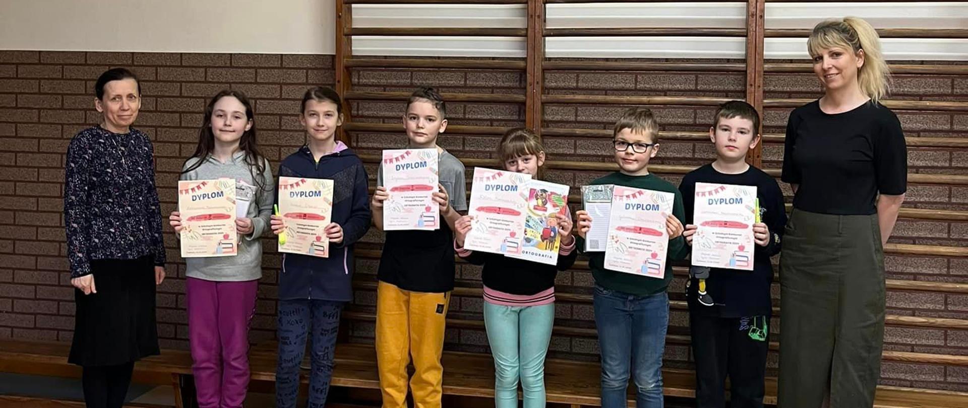 Szkolny konkurs ortograficzny klas II-III - Szkoła Podstawowa w Żarnowie