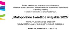 Projekt Małopolskie świetlice - Jastrzębia