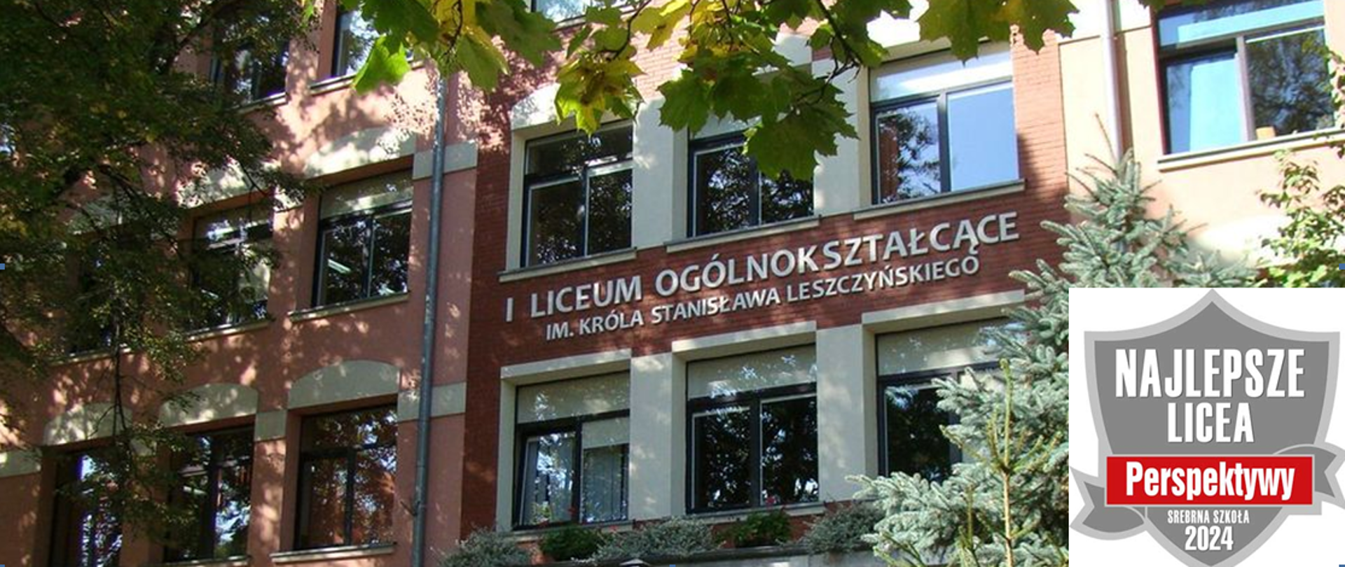 Fundacja Edukacyjna „Perspektywy" potwierdza, że I Liceum Ogólnokształcące im. Króla Stanisława Leszczyńskiego w Jaśle jest wśród 500 najlepszych liceów w Polsce sklasyfikowanych w Rankingu Liceów PERSPEKTYWY 2023 i przysługuje mu tytuł „Srebrnej Szkoły 2024".
