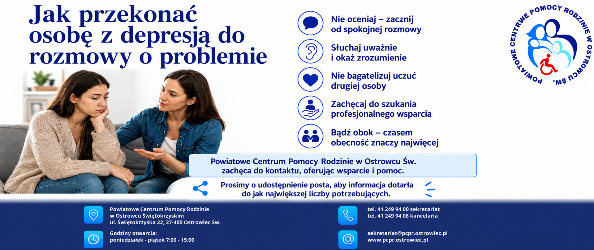 Jak przekonać osobę z depresją do rozmowy o problemie