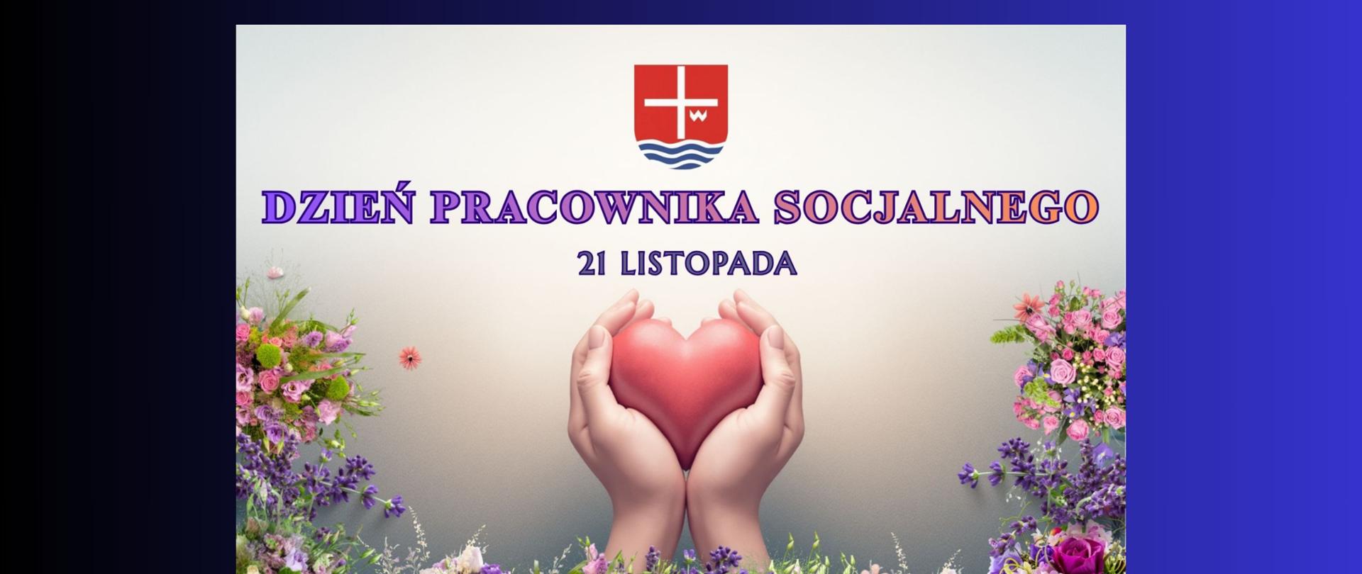 zdjęcie z sercem i napisam dzień pracownika socjalnego 