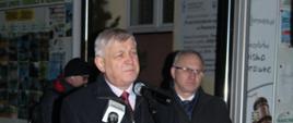 Przemawia Burmistrz Miasta Hajnówka Jerzy Sirak
