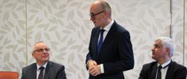 Przewodniczący Konwentu - Starosta Wysokomazowiecki Bogdan Zieliński wita zebranych