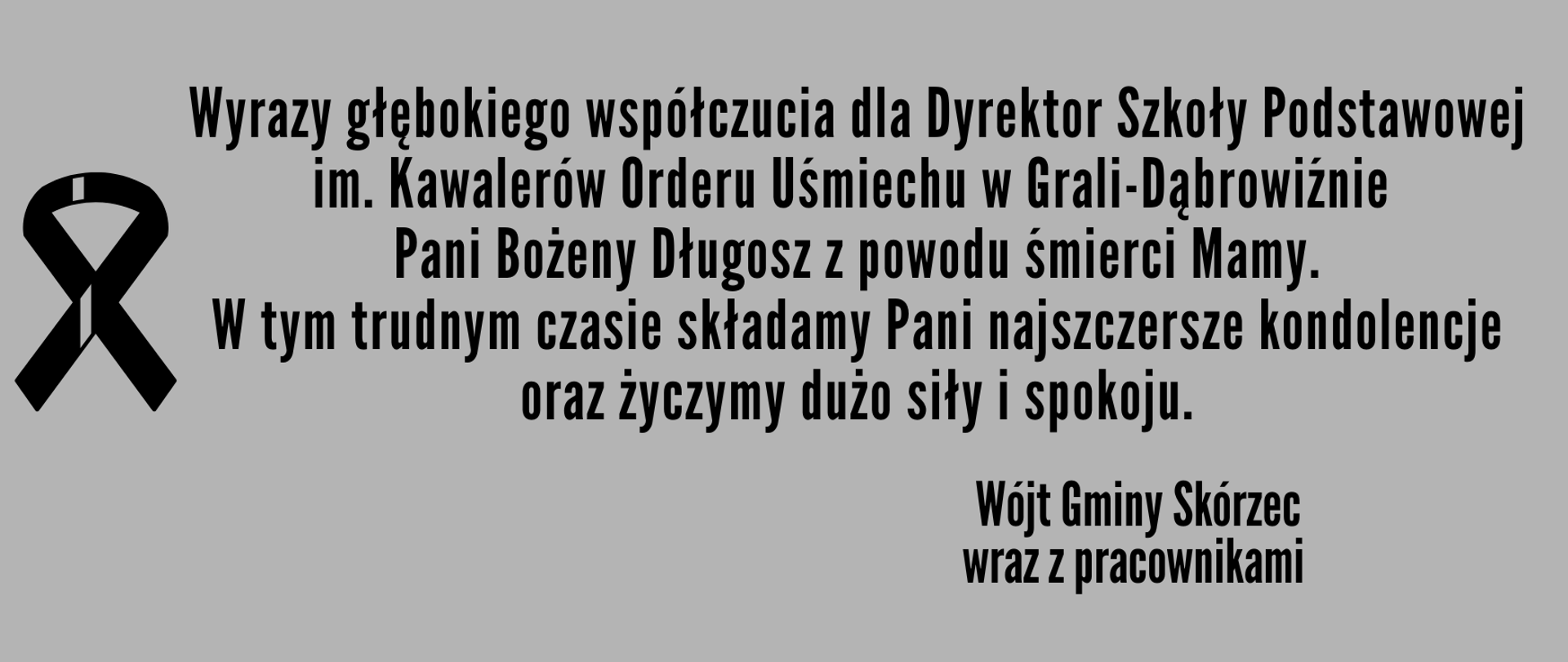Wyrazy głębokiego współczucia 