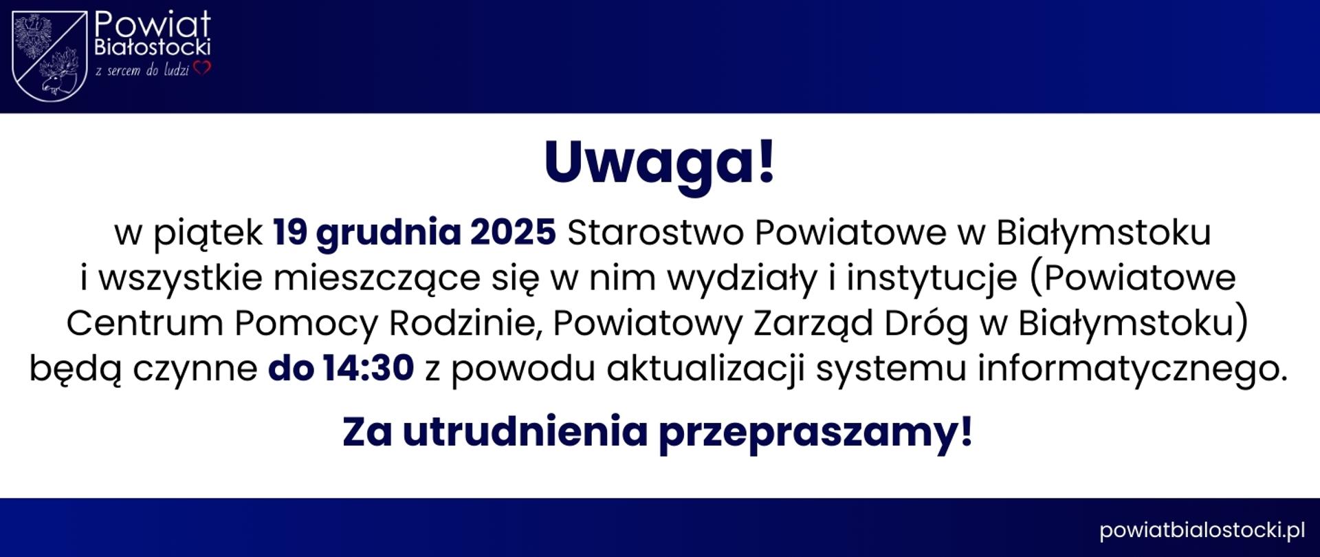 baner informacyjny - szczegóły w artykule