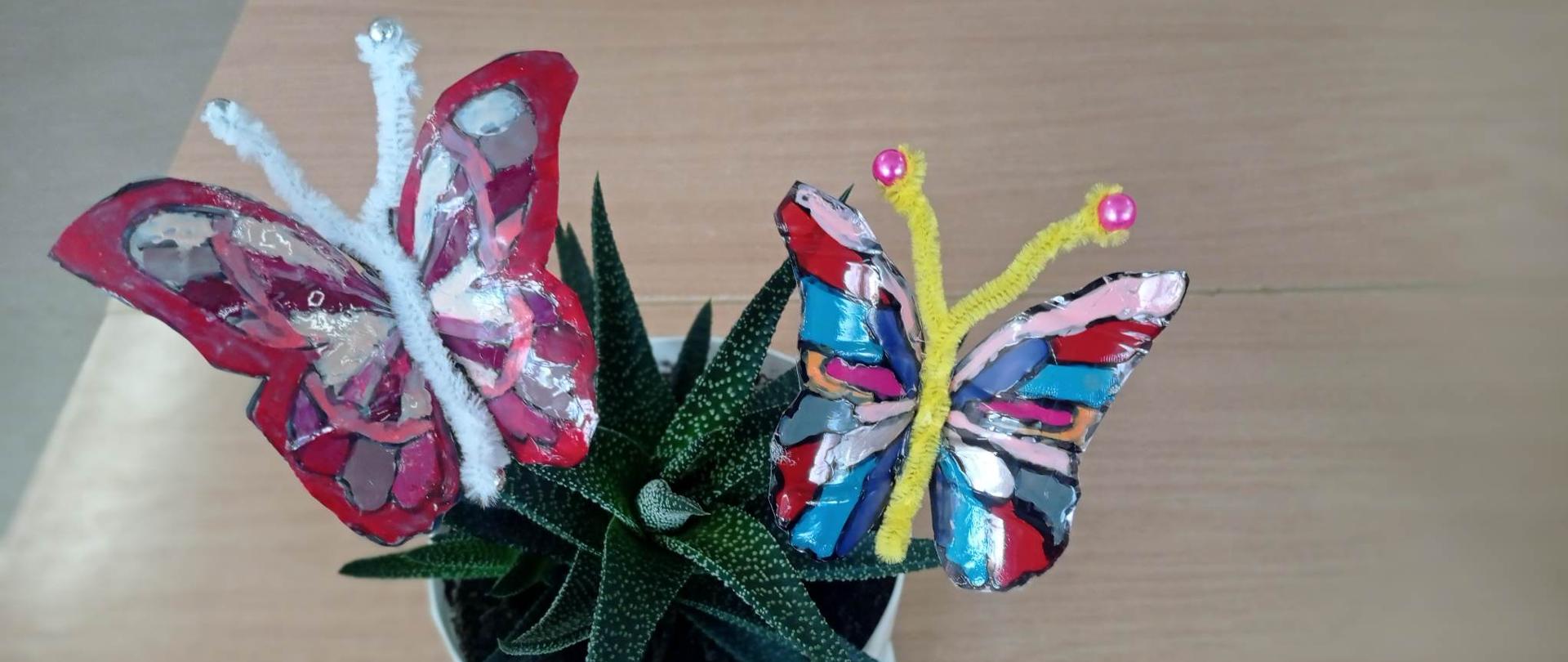 Recyklingowe motyle