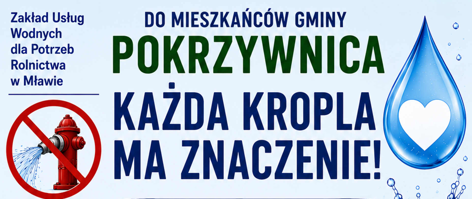 INFORMACJA O OSZCZĘDZANIU WODY