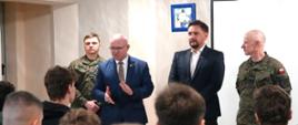 Uroczyste otwarcie kwalifikacji wojskowej w obecności osób objętych obowiązkiem kwalifikacji