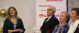 ZŁOTY JUBILEUSZ PAR MAŁŻEŃSKICH - PANI WÓJT ORAZ JUBILACI 