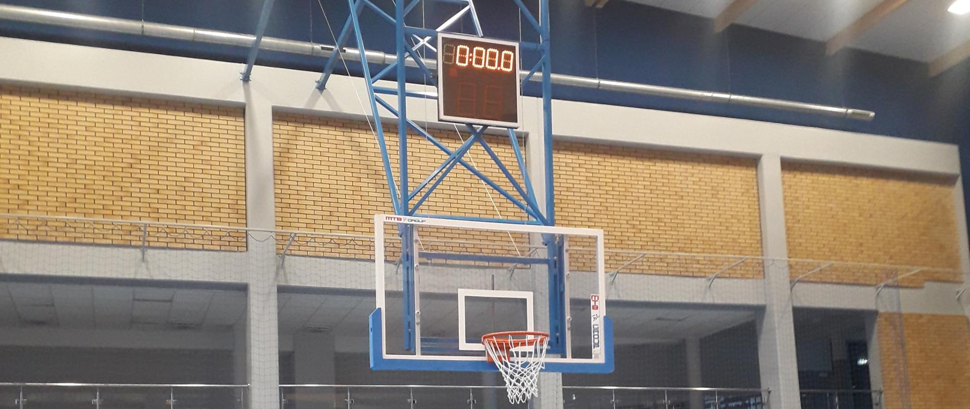 Nowe kosze w hali sportowej I Liceum Ogólnokształcącego
