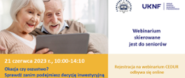 webinarium CEDUR dla seniorów