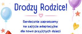 Plakat z zaproszeniem na spotkanie - umieszczono termin wydarzenia i grafikę zabawek