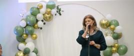ZŁOTY JUBILEUSZ PAR MAŁŻEŃSKICH - przywitanie gości - Wójt Gminy Mokobody - Pani Iwona Księżopolska
