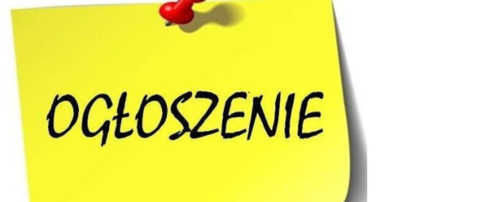 Ogłoszenie