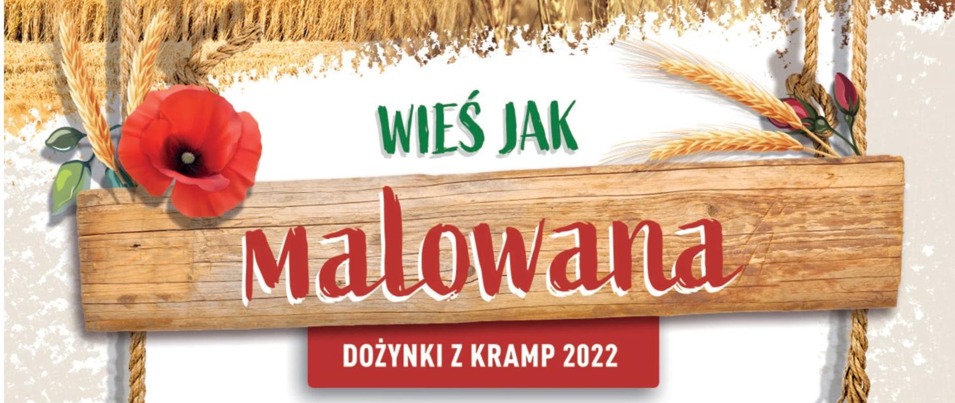 plakat.z napisem „Wieś jak malowana” konkurs