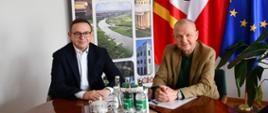 Starosta Dąbrowski wraz z Sędzią Trybunału Stanu podczas spotkania