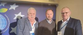 Starosta Hajnowski z Posłem do Parlamentu Europejskiego Tomaszem Frankowskim oraz Wójtem Gminy Kaźmierz
