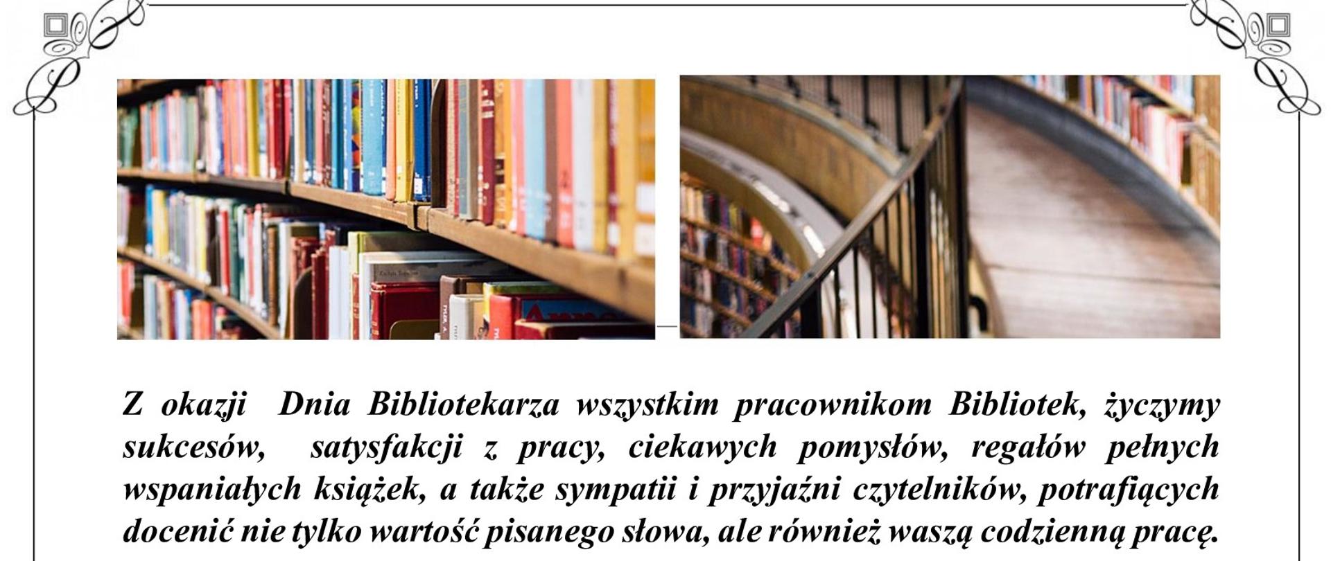 Życzenia z okazji dnia Bibliotekarza 