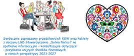 Baner - zaproszenie na spotkanie informacyjno-konsultacyjne dla KGW