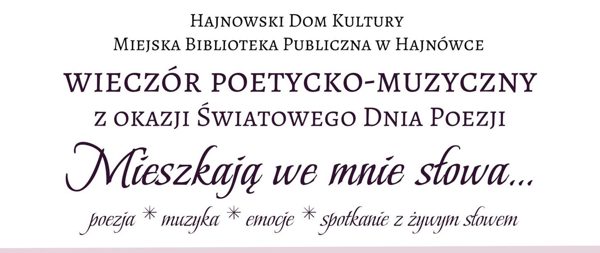 Na tle grafiki kwiatów, książki i filiżanki kawy, umieszczono informacje o wydarzeniu, zawarte w artykule.