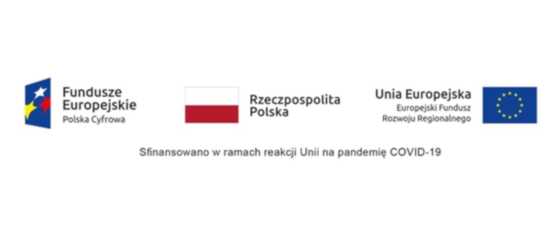 Loga: Fundusze Europejski, Rzeczpospolita Polska, Unia Europejska