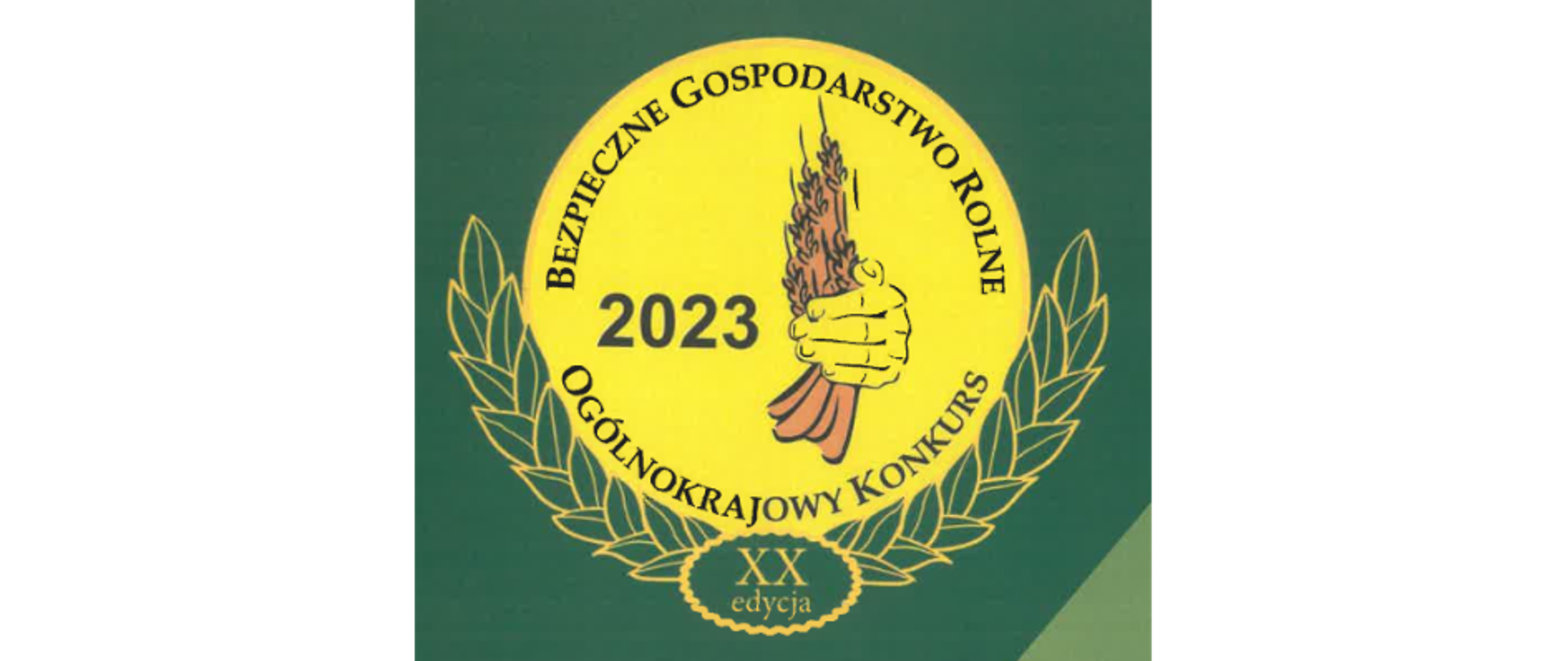 Baner konkursu Bezpieczne Gospodarstwo Rolne Ogólnokrajowy Konkurs