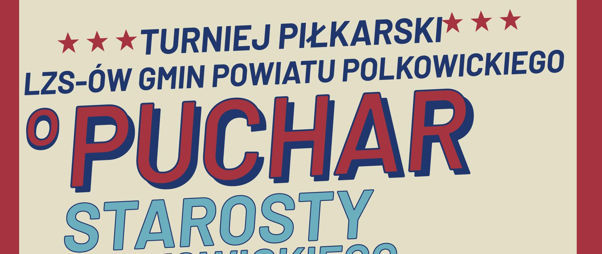 plakat turnieju piłkarskiego mężczyzna kopie piłkę