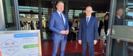 Starosta Jan Bolesław Perkowski i dyrektor Powiatowego Urzędu Pracy Piotr Matusiak

