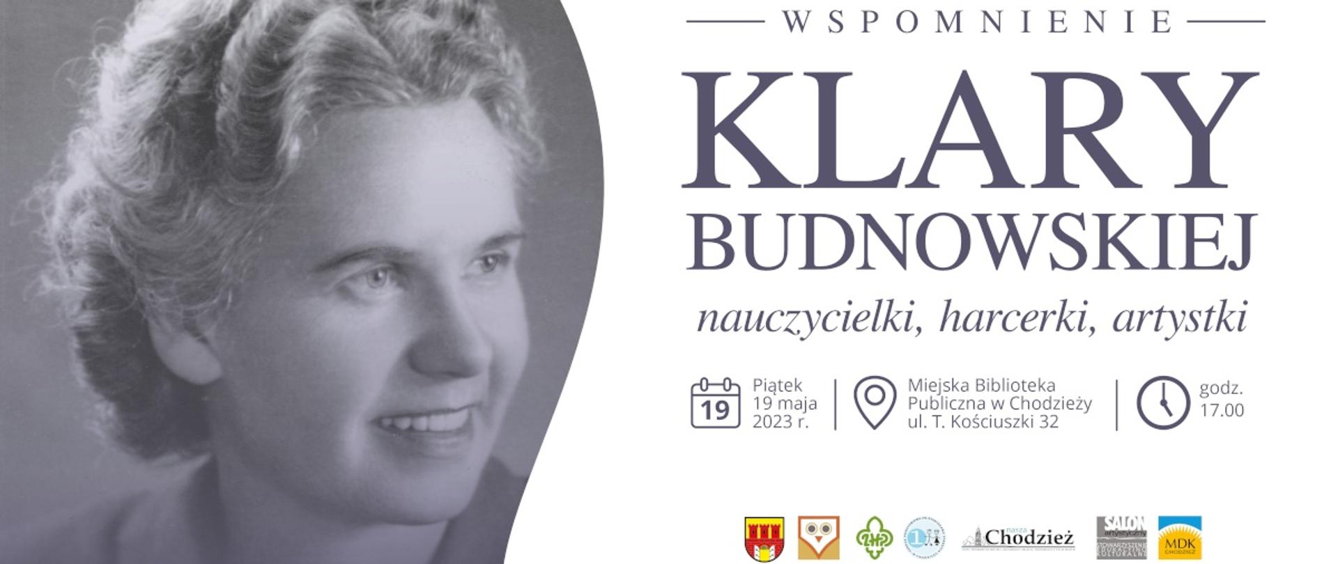 baner wspomnienie Klary Budnowskiej