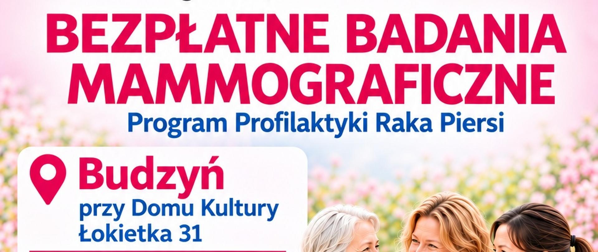 Bezpłatne badania mammograficzne w Budzyniu