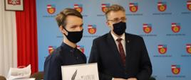 Laureat konkursu i starosta Grzegorz Piec