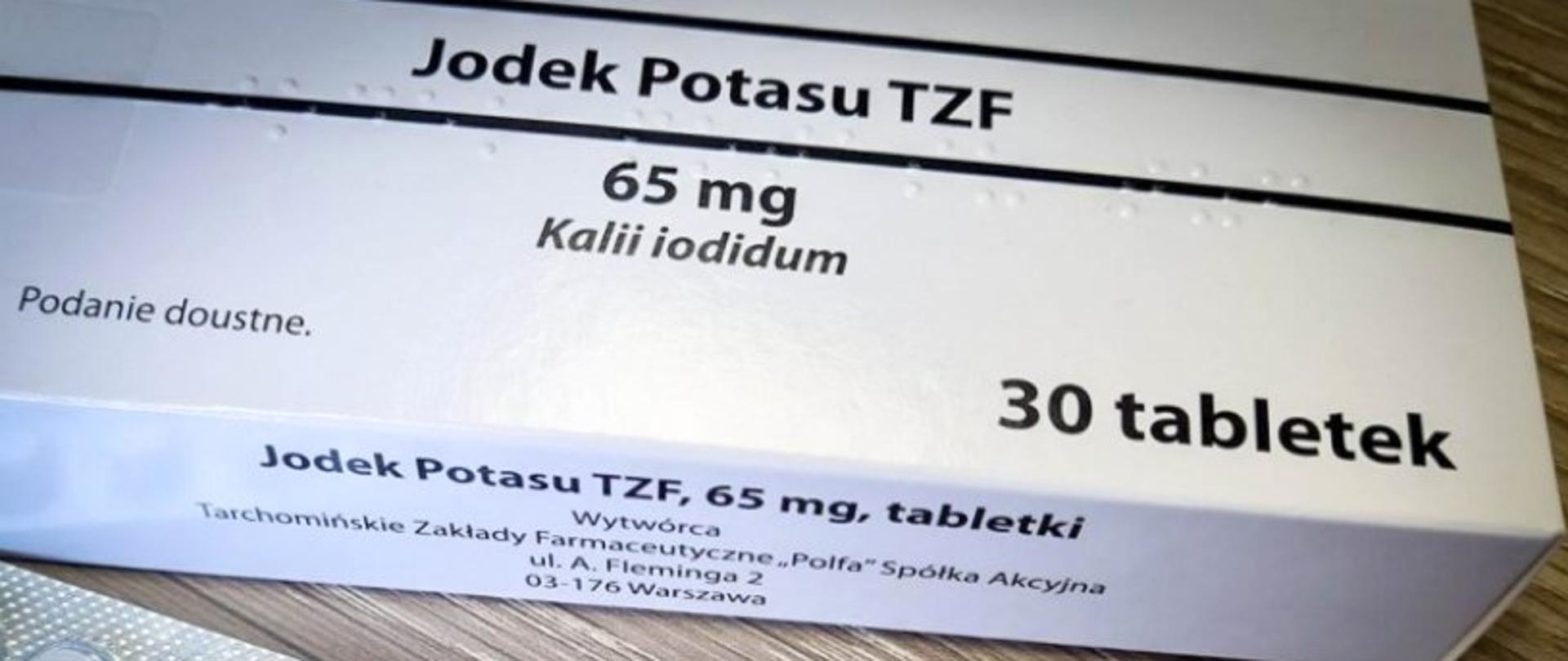 Zdjęcie opakowania z jodkiem potasu