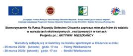 Zaproszenie do udziału w warsztatach