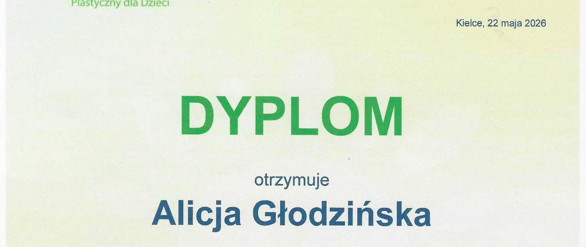 Ogólnopolskiego Konkursu Plastycznego „Wioski bez troski”.