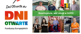 zdjęcie przedstawia plakat informacyjny dotyczący Dni Otwartych Funduszy Europejskich