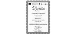 Dyplom dla starosty Elżbiety Sadowskiej z okazji przyznania wyróżnienia w XLVII Ogólnopolskim Konkursie Jakości Prac Scaleniowych.