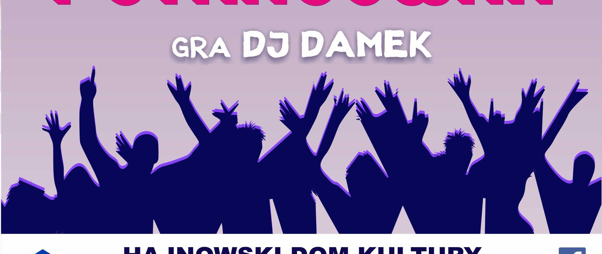 Pod grafiką tańczących ludzi, znajdują się informacje organizacyjne, zawarte w artykule