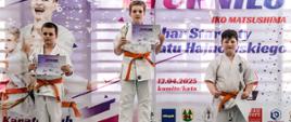 Zwycięzcy turnieju w swojej kategorii pozują na podium