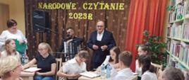 Narodowe Czytanie "Nad Niemnem" w Gminnej Bibliotece w Rudzie.