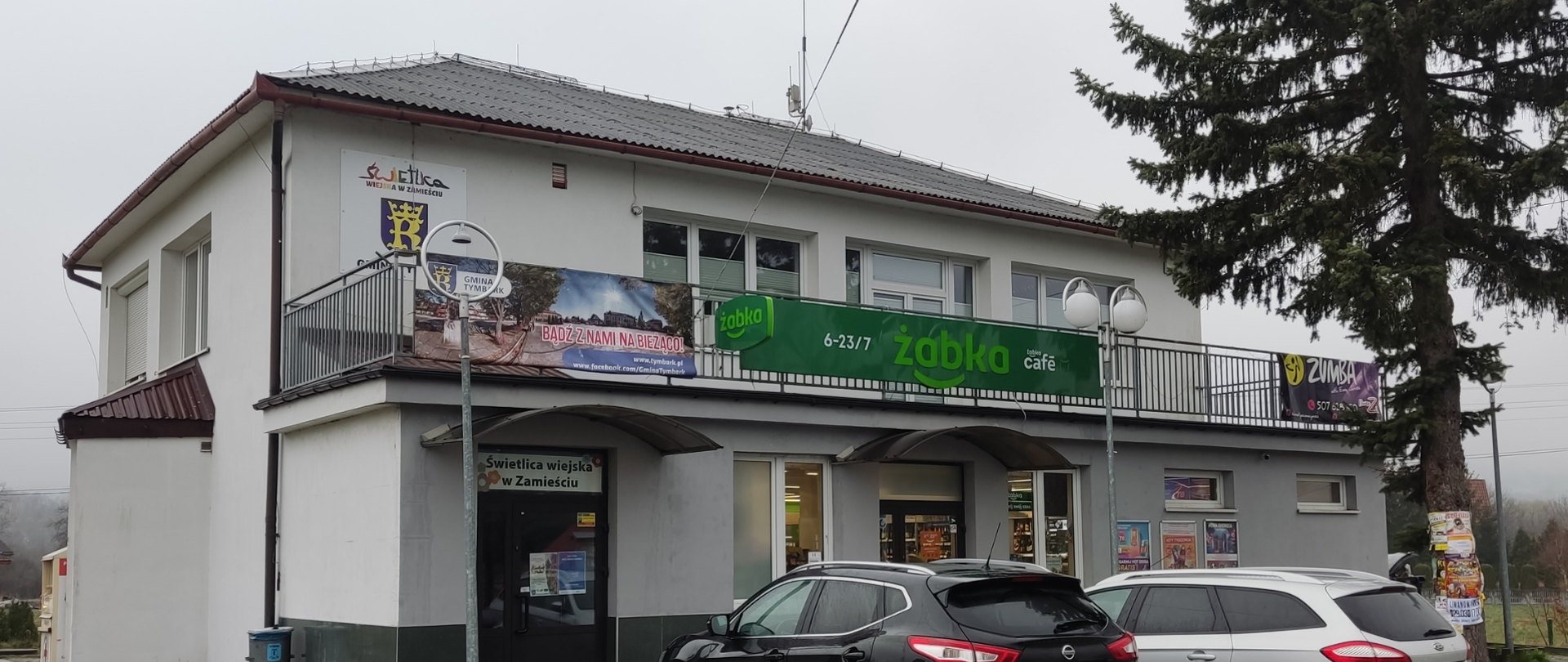 Widok na Świetlicę Wiejską w Zamieściu