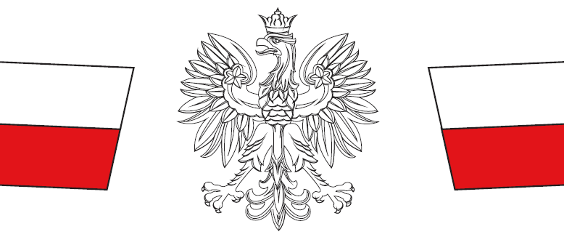 Grafika przedstawia białego orła, po obu stronach polskie flagi, napis: Odezwa Komitetu Honorowego Obchodów Święta Narodowego Trzeciego Maja w Województwie Lubelskim