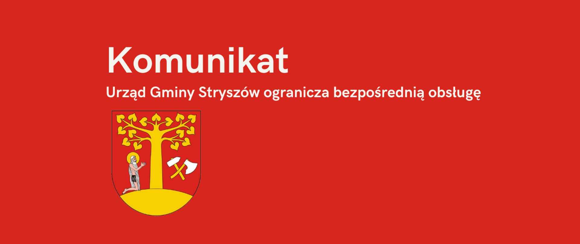 Urząd Gminy Stryszów ogranicza bezpośrednią obsługę