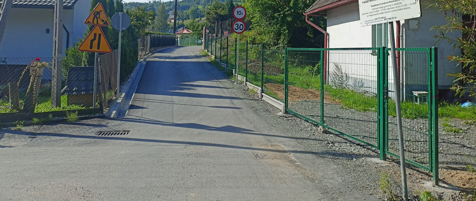 Remont drogi gminnej odcinek I i odcinek II Jaskówka w miejscowości Raba Wyżna